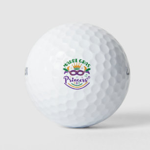 Mardi Gras Princess Cute Women Girls Carnival Golf Balls