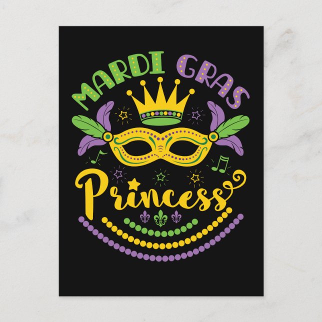 Mardi Gras Princess Postcard (Front)