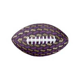 Mardi Gras Purple Golden Carnival Masks NOLA Football