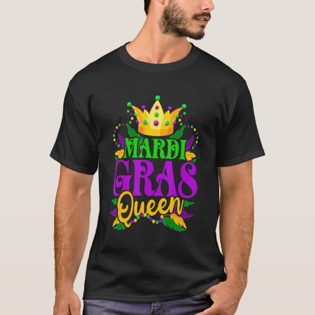 Mardi Gras Queen Carnivals Party Festival Women Co T-Shirt (Front)
