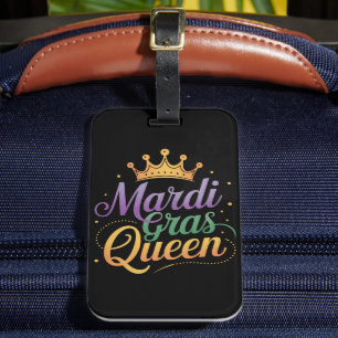 Mardi Gras Queen Parade Costume Party  Luggage Tag