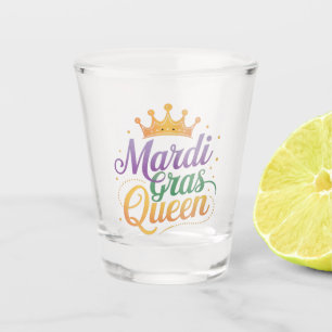 Mardi Gras Queen Parade Costume Party Shot Glass