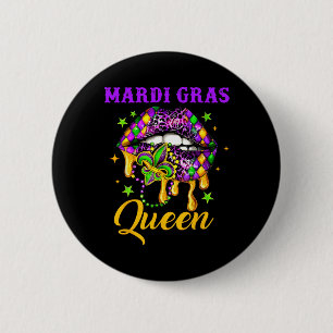 Mardi Gras Queen Parade Costume Party Women Gift M 6 Cm Round Badge