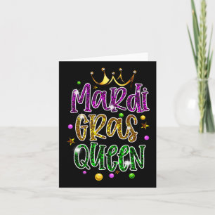 Mardi Gras Queen Parade Costume Party Women Gift M Card