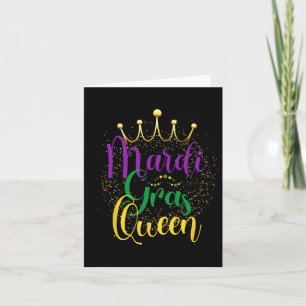 Mardi Gras Queen Parade Costume Party Women Gift M Card