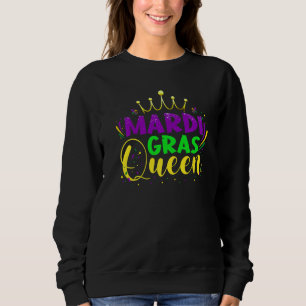 Mardi Gras Queen Parade Costume Party Women Mardi  Sweatshirt