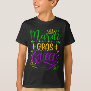 Mardi Gras Queen Parade Costume Party Women Mardi  T-Shirt