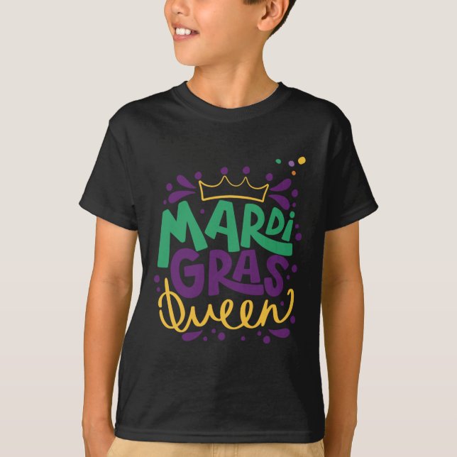 Mardi Gras Queen  T-Shirt (Front)