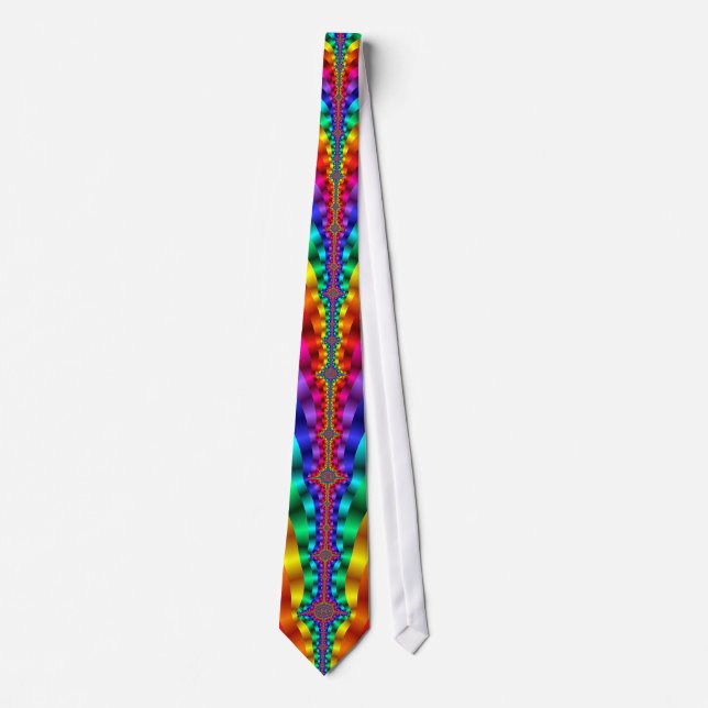 Mardi Gras Rainbow Gay Pride LGBT Necktie (Front)