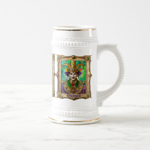 Mardi Gras Realm Portraits - The Artist Dali Beer Stein
