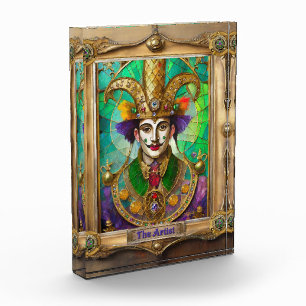 Mardi Gras Realm Portraits - The Artist Dali Photo Block