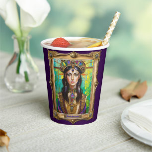 Mardi Gras Realm Portraits - The Creole Princess Paper Cups