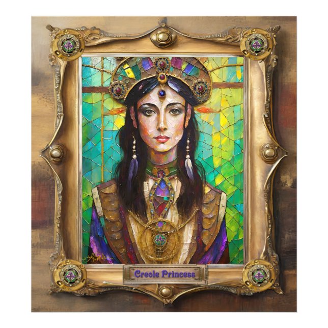 Mardi Gras Realm Portraits - The Creole Princess Photo Print (Front)