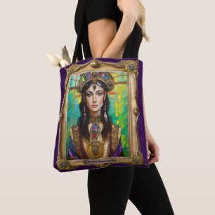 Mardi Gras Realm Portraits - The Creole Princess Tote Bag