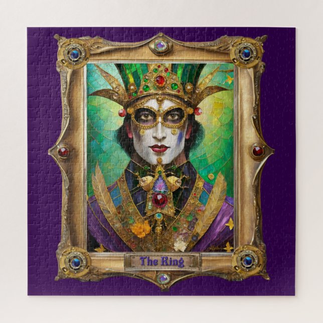 Mardi Gras Realm Portraits - The King Jigsaw Puzzle (Vertical)