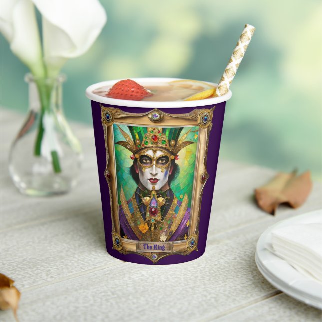Mardi Gras Realm Portraits - The King Paper Cups (Insitu)