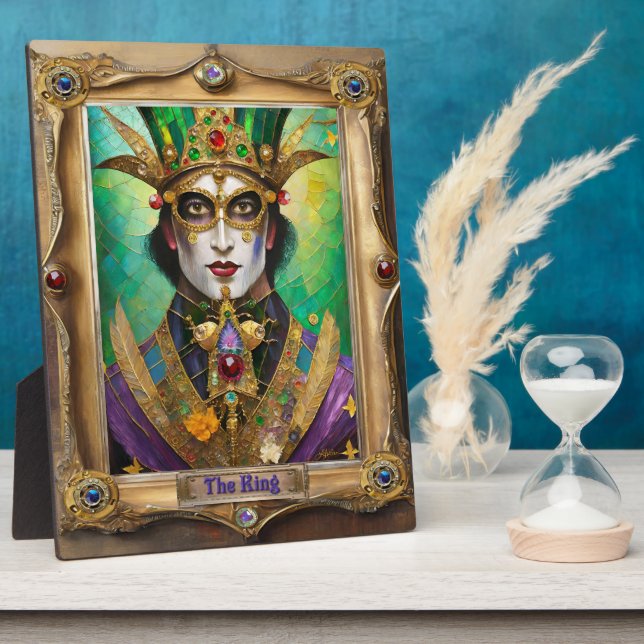 Mardi Gras Realm Portraits - The King Plaque (Side)
