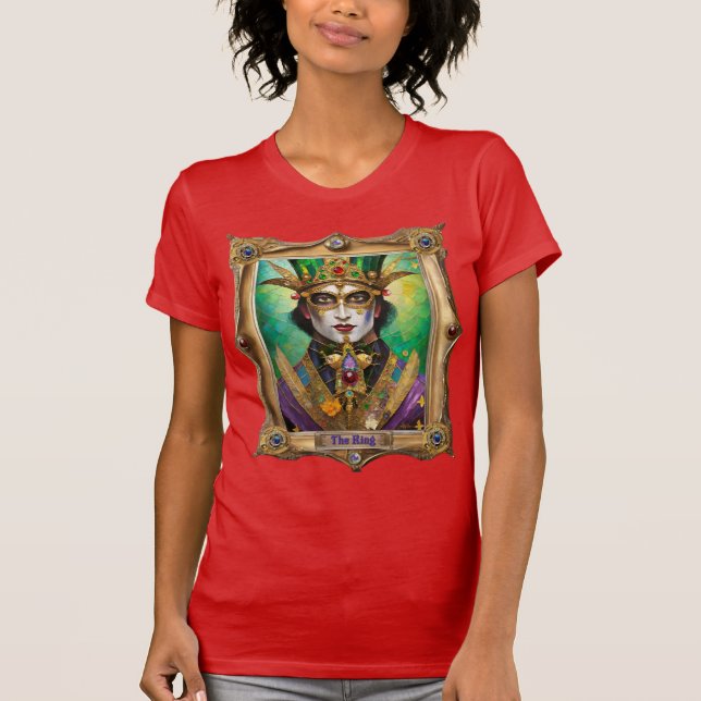 Mardi Gras Realm Portraits - The King T-Shirt (Front)