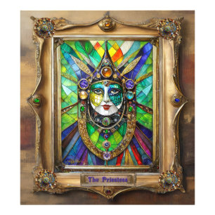 Mardi Gras Realm Portraits - The Priestess Photo Print