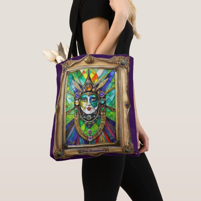 Mardi Gras Realm Portraits - The Priestess Tote Bag (Close Up)