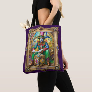 Mardi Gras Realm Portraits - The Time Traveler Tote Bag