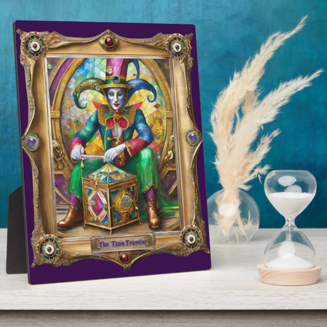 Mardi Gras Realm Portraits - The Time Traveller Plaque (Side)