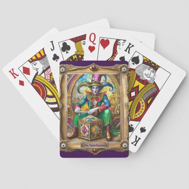 Mardi Gras Realm Portraits - The Time Traveller Playing Cards (Back)