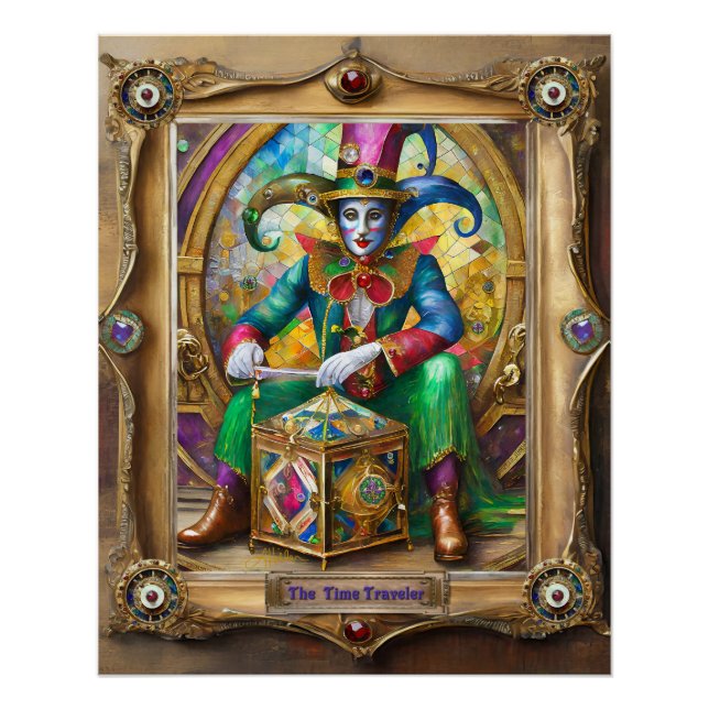 Mardi Gras Realm Portraits - The Time Traveller Poster (Front)