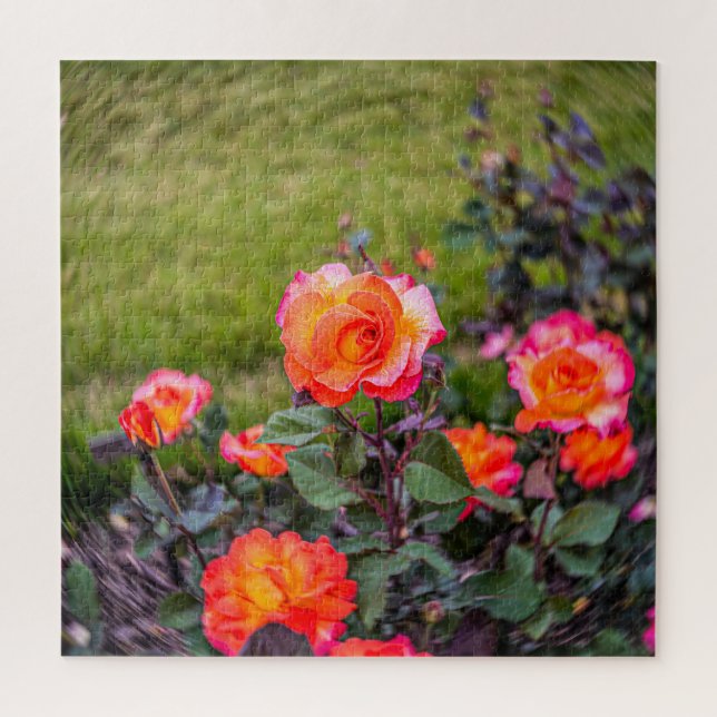 Mardi Gras Rose with a Twist Jigsaw Puzzle (Vertical)