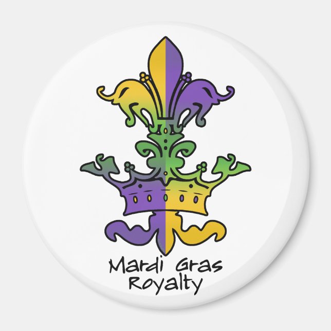 Mardi Gras Royalty Magnet (Front)