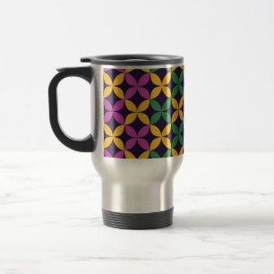 Mardi Gras Seven Circles Travel Mug