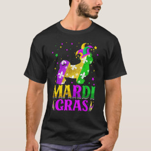 Mardi Gras Shih Tzu Dog Lover Carnival Jester T-Shirt