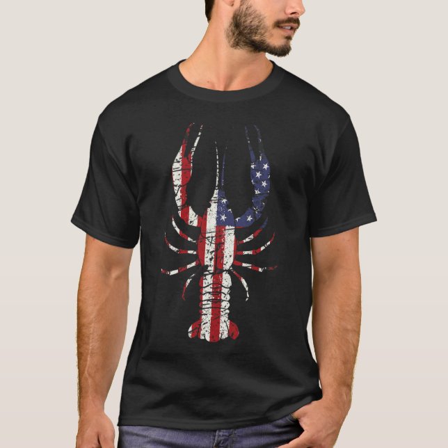 Mardi Gras Shirt Fleur De Lis Crawfish Shirt Ameri (Front)