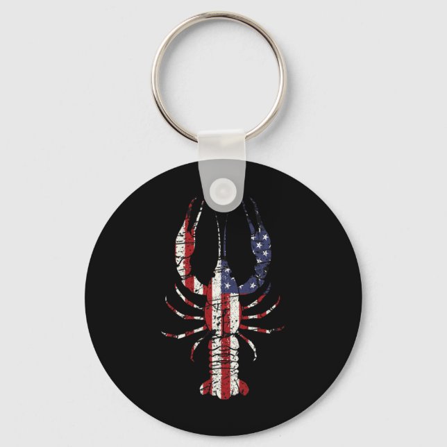 Mardi Gras Shirt Fleur De Lis Crawfish Shirt Ameri Key Ring (Front)