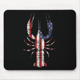Mardi Gras Shirt Fleur De Lis Crawfish Shirt Ameri Mouse Pad