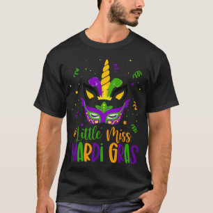 Mardi-Gras-Shirt Little Miss Mardi Gras Girl Women T-Shirt