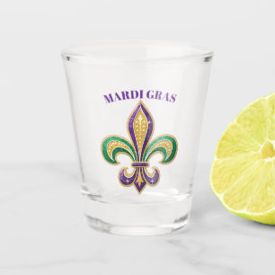 Mardi Gras Shot Glass