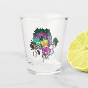 Mardi Gras Shot Glass