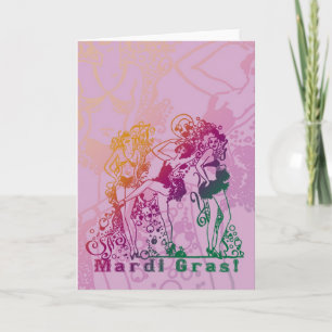 Mardi Gras Showgirls Card