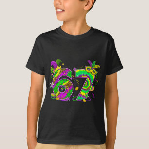 Mardi Gras Six Seven 6 7 Matching Costume Couple M T-Shirt