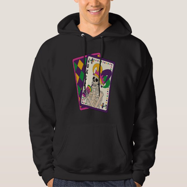 Mardi Gras Skeleton Hoodie (Front)