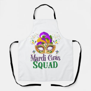Mardi Gras Squad Apron