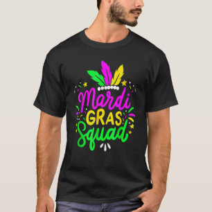 Mardi Gras Squad Funny Festival Parade Party Costu T-Shirt