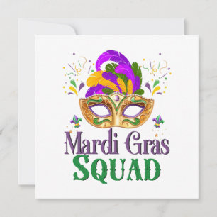 Mardi Gras Squad Invitation