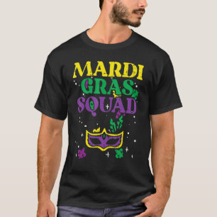 Mardi Gras Squad Mask Louisiana Mardi Gras Women M T-Shirt