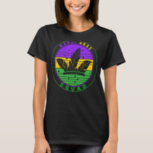 Mardi Gras Squad New Orleans Louisiana Fun Beads M T-Shirt