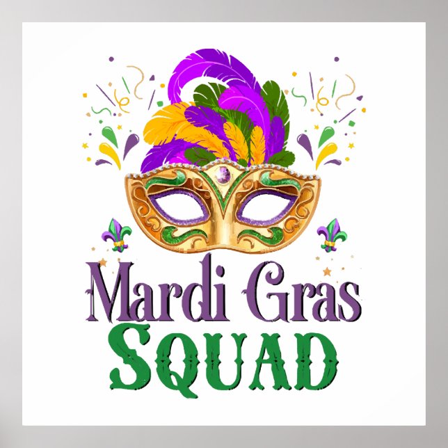 Mardi Gras Squad Poster (Front)