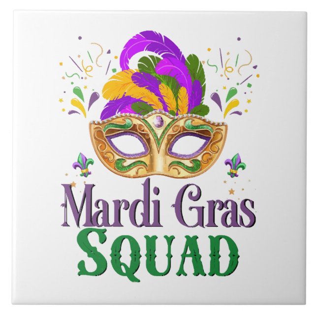 Mardi Gras Squad Tile (Front)