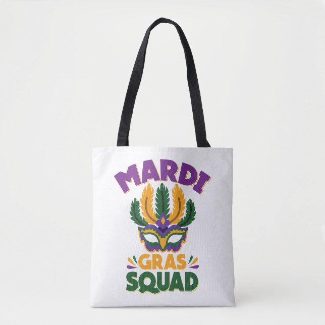 Mardi Gras Squad  Tote Bag (Front)