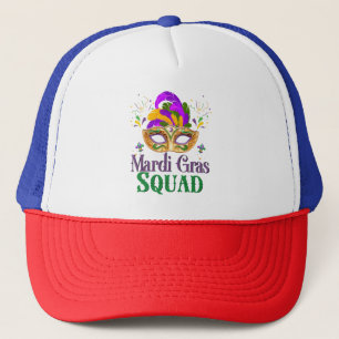 Mardi Gras Squad Trucker Hat